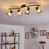 Malawi Lampa Sufitowa czarny, 4-punktowe