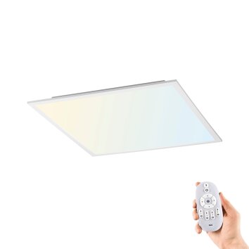 Leuchten-Direkt FLAT Lampa sufitowa LED Biały, 1-punktowy, Zdalne sterowanie