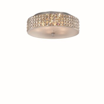 Ideal Lux ROMA Lampa Sufitowa Chrom, Kryształowa, 6-punktowe