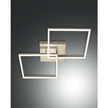 Fabas Luce Bard Lampa Sufitowa LED Złoty, 1-punktowy