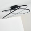 Chute Lampa Sufitowa LED Czarny, 1-punktowy