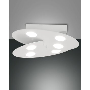Fabas Luce Cake Lampa Sufitowa LED Biały, 6-punktowe Fabas Luce Cake Lampa Sufitowa LED Biały, 6-punktowe