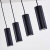 Zuoz Lampa Wisząca Czarny, 4-punktowe