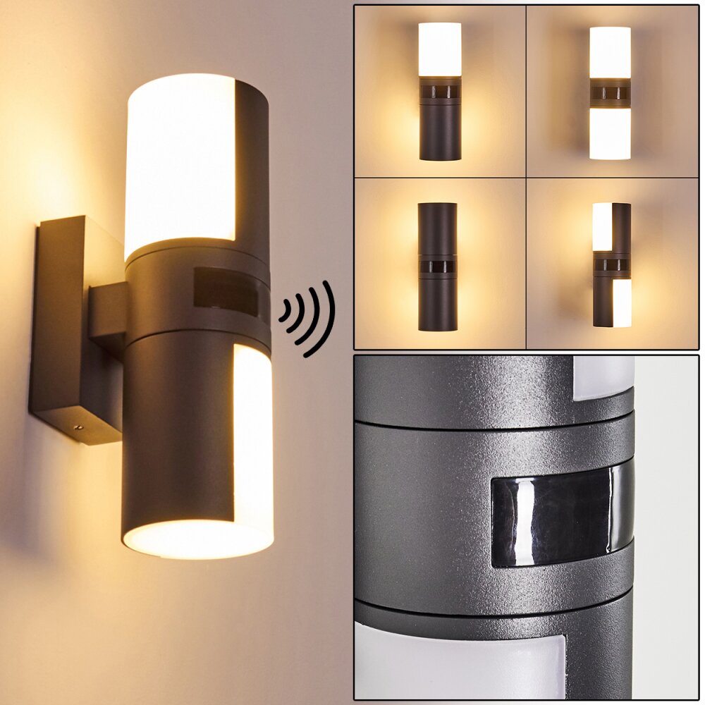 Zewnętrzny kinkiet Baulund LED Antracytowy, 1-punktowy, Czujnik ruchu main product photo