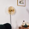 Ruanda Lampa ścienna złoty, mosiądz, 1-punktowy