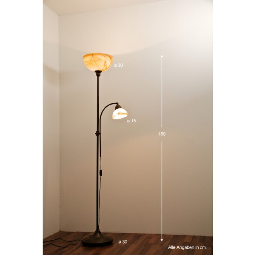 Wofi LACCHINO lampy stojące Brązowy, Ciemnobrązowy, Rdzawy, 2-punktowe main product photo