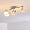 Vallorbe Lampa Sufitowa LED Chrom, 3-punktowe