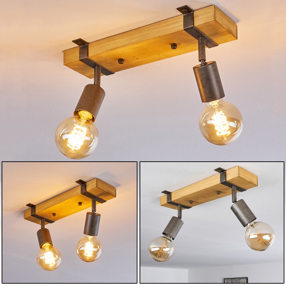 Praia Lampa Sufitowa Brązowy, Szary, 2-punktowe main product photo
