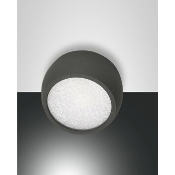 Fabas Luce Vasto Lampa Sufitowa LED Antracytowy, 1-punktowy