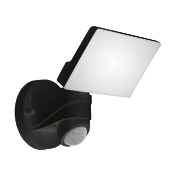 EGLO PAGINO Lampa ścienna LED Czarny, 1-punktowy, Czujnik ruchu