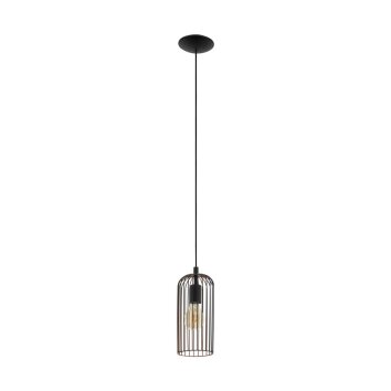 Eglo ROCCAMENA Lampa Wisząca Miedź, Czarny, 1-punktowy