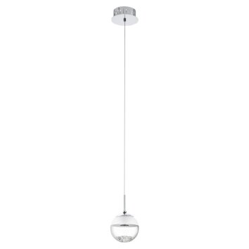 Eglo MONTEFIO 1 lampa wisząca LED chrom, wygląd kryształu, 1-punktowy