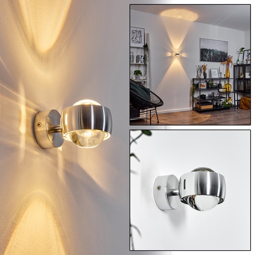 Sapri lampa ścienna Srebrny, 1-punktowy main product photo