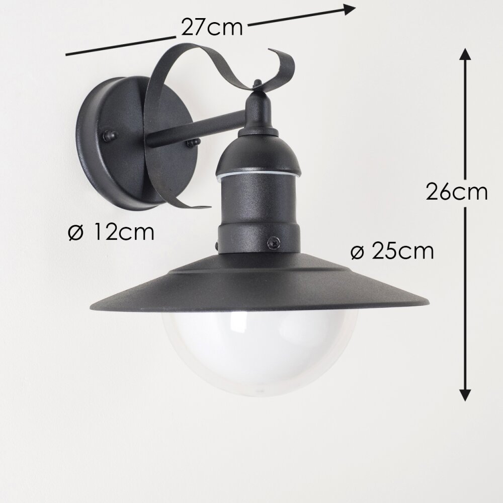 Broni Zewnętrzny kinkiet Czarny, 1-punktowy main product photo