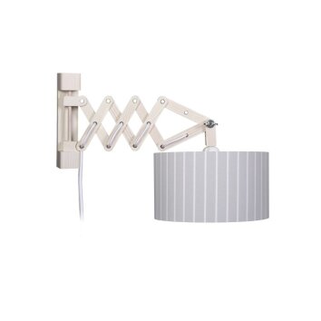 Waldi Stripes XL lampa ścienna Szary, 1-punktowy