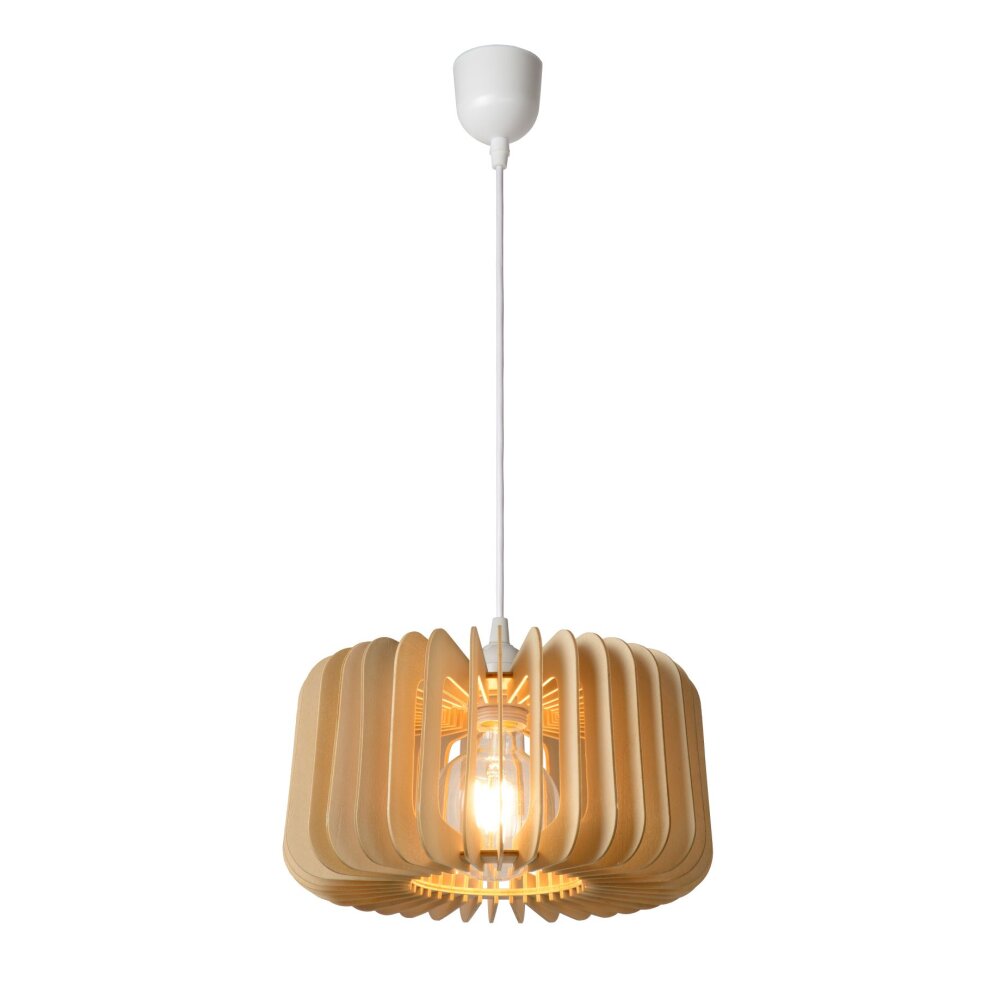 Lucide ETTA Lampa Wisząca Ciemne drewno, 1-punktowy main product photo