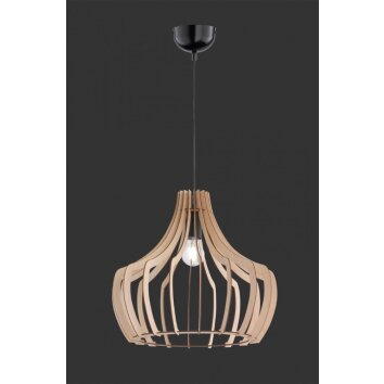 Reality WOOD Lampa wisząca Jasne drewno, 1-punktowy