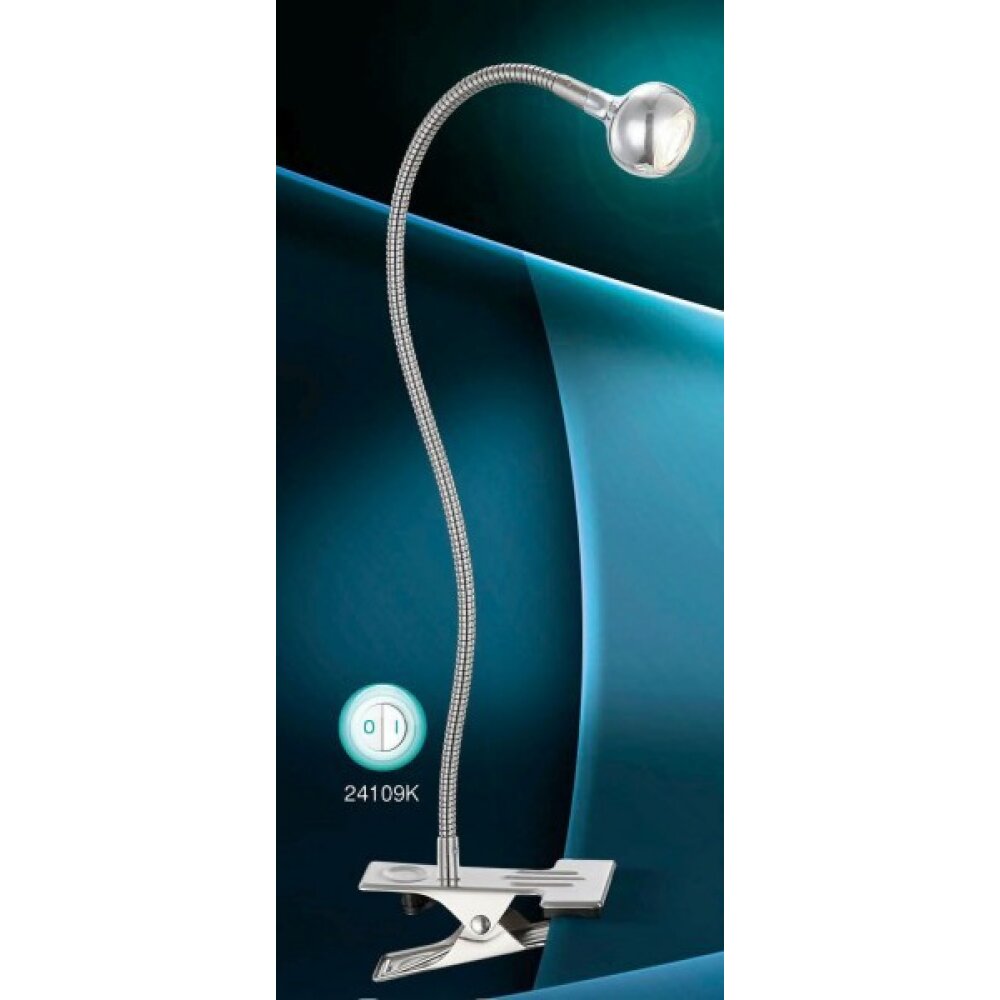 Globo SERPENT lampa z klipsem LED Nikiel matowy, 1-punktowy main product photo