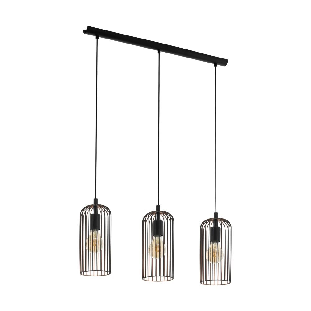 Eglo ROCCAMENA Lampa Wisząca Miedź, Czarny, 3-punktowe main product photo