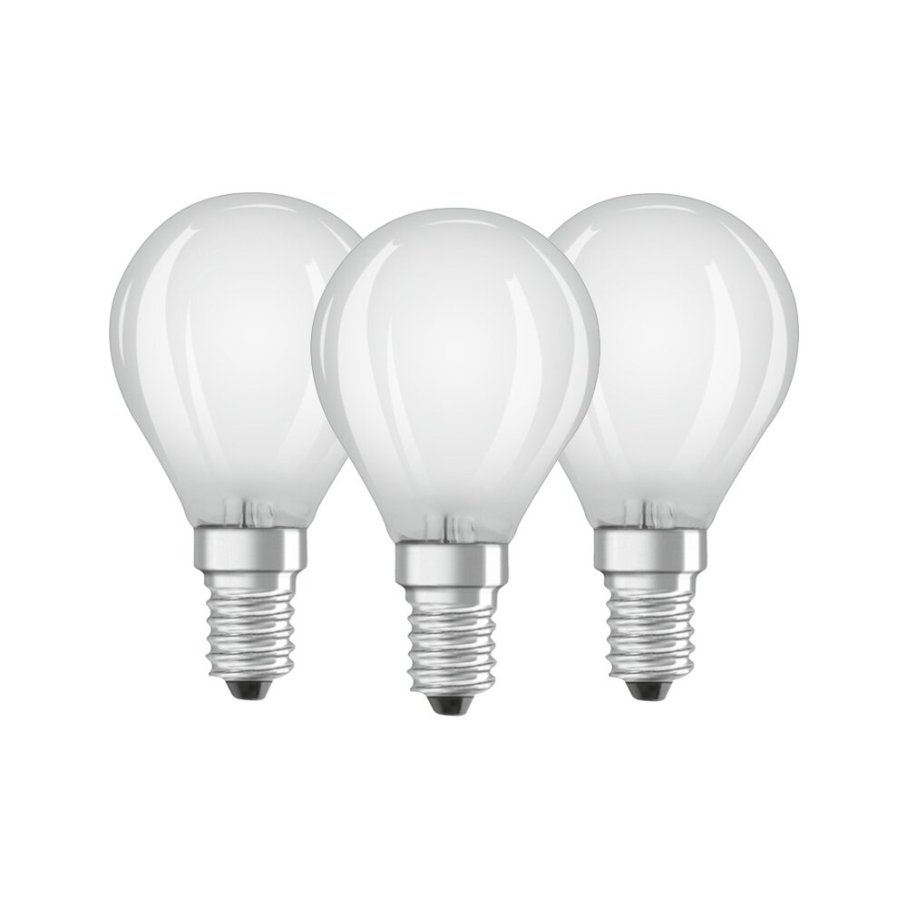 Osram LED E14 4,5 Watt 2700 Kelvin 470 Lumen zestaw trzech main product photo