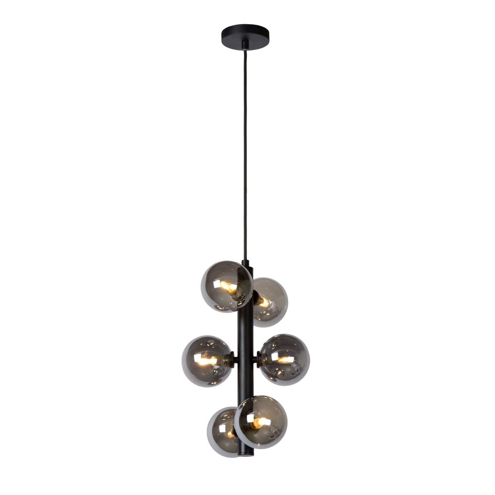Lucide TYCHO Lampa Wisząca Czarny, 6-punktowe main product photo