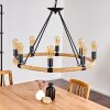 Riekje Lampa Wisząca Brązowy, Czarny, 8-punktowe
