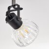 Bois Lampa Sufitowa Czarny, 6-punktowe
