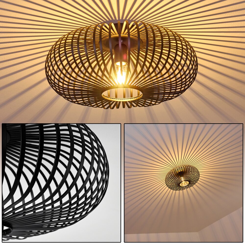 Ovari Lampa Sufitowa Czarny, 1-punktowy main product photo