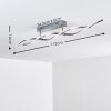 Dundas lampa sufitowa LED Stal nierdzewna, 2-punktowe