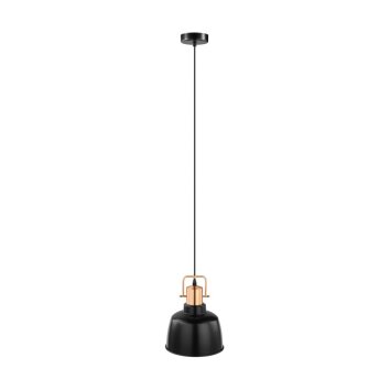 Eglo BODMIN Lampa Wisząca Miedź, Czarny, 1-punktowy