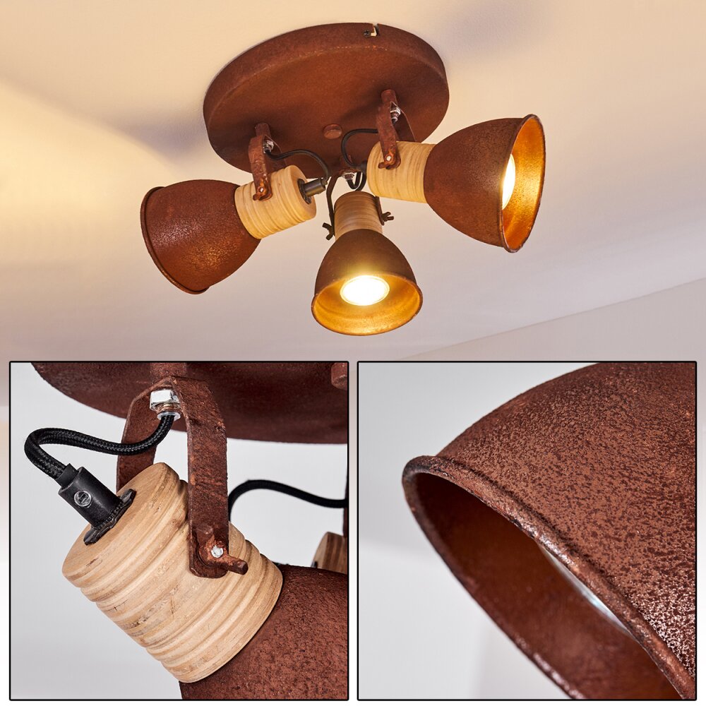 Kinzua Lampa Sufitowa Rdzawy, 3-punktowe main product photo