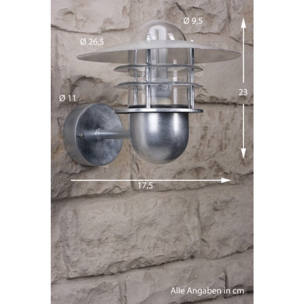 Nordlux Agger kinkiet Stal nierdzewna, Przezroczysty, 1-punktowy main product photo
