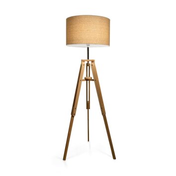 Ideal Lux KLIMT Lampa Stojąca Jasne drewno, 1-punktowy