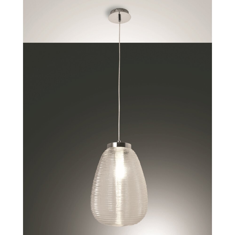 Fabas Luce Cora Lampa Wisząca Chrom, 1-punktowy main product photo