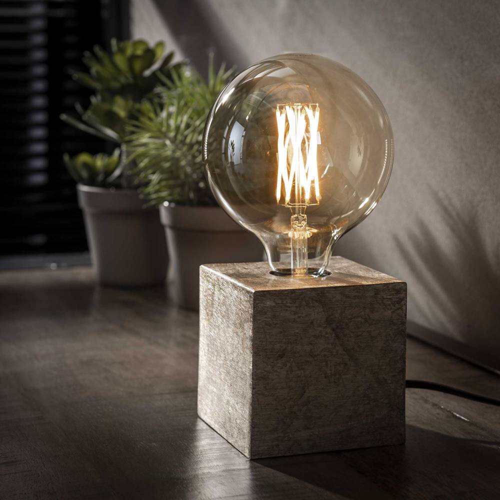 OMMEN Lampa stołowa Nikiel matowy, 1-punktowy main product photo