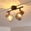 Lampa Sufitowa Grongroft Jasne drewno, Czarny, 2-punktowe