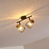 Lampa Sufitowa Grongroft Jasne drewno, Czarny, 2-punktowe