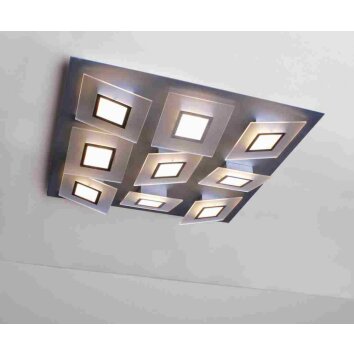 Bopp FRAME lampa sufitowa LED Aluminium, 9-punktowe
