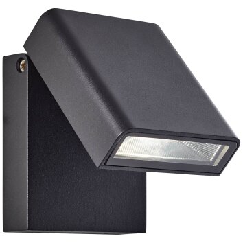 Brilliant Toya Lampa ścienna LED Czarny, 1-punktowy
