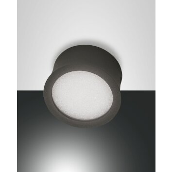 Fabas Luce Ponza Lampa Sufitowa LED Antracytowy, 1-punktowy