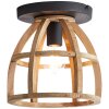 Brilliant Matrix Wood Lampa Sufitowa Czarny, 1-punktowy