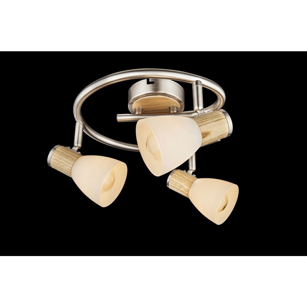 Globo Lampa sufitowa Nikiel matowy, 3-punktowe main product photo