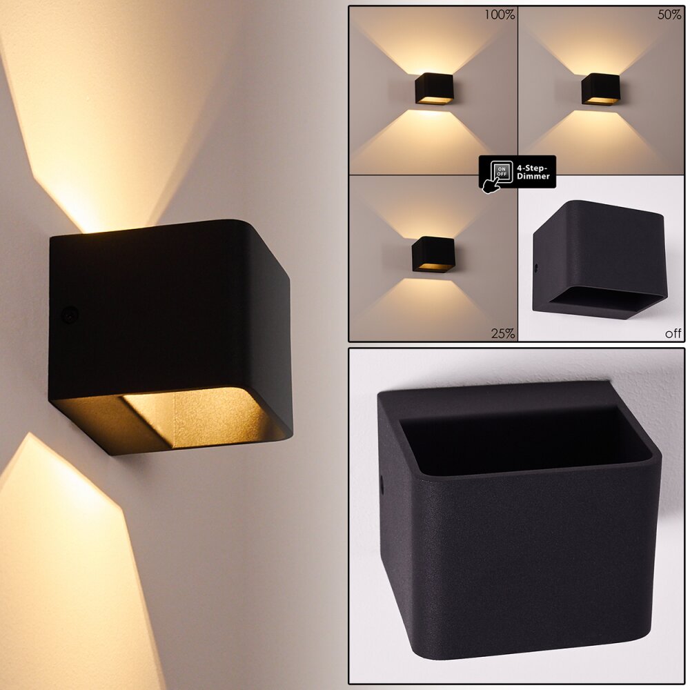 Chuitna Lampa ścienna LED Czarny, 1-punktowy main product photo