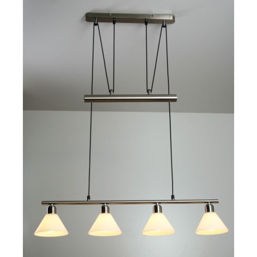 Trio 3751 lampa wisząca Stal nierdzewna, Nikiel matowy, 4-punktowe main product photo