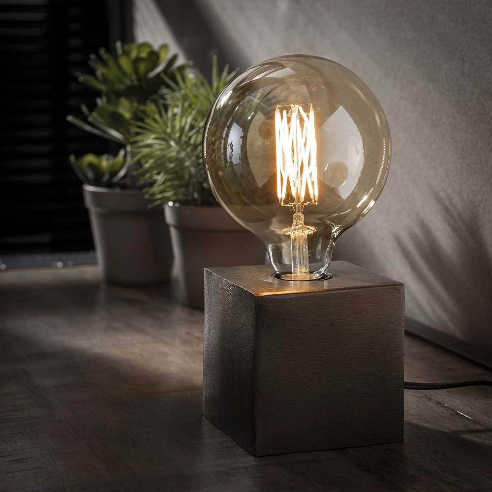DEDEMSVAART Lampa stołowa Nikiel matowy, Czarny, 1-punktowy main product photo