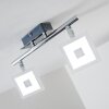 Baramita reflektor sufitowy LED Chrom, 2-punktowe