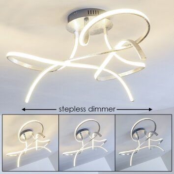 Narwa Lampa Sufitowa LED Srebrny, 1-punktowy