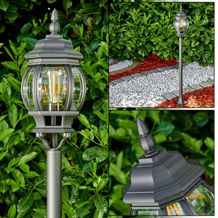 Lentua Zewnętrzna Lampa Stojąca Czarny, 1-punktowy Lentua Zewnętrzna Lampa Stojąca Czarny, 1-punktowy