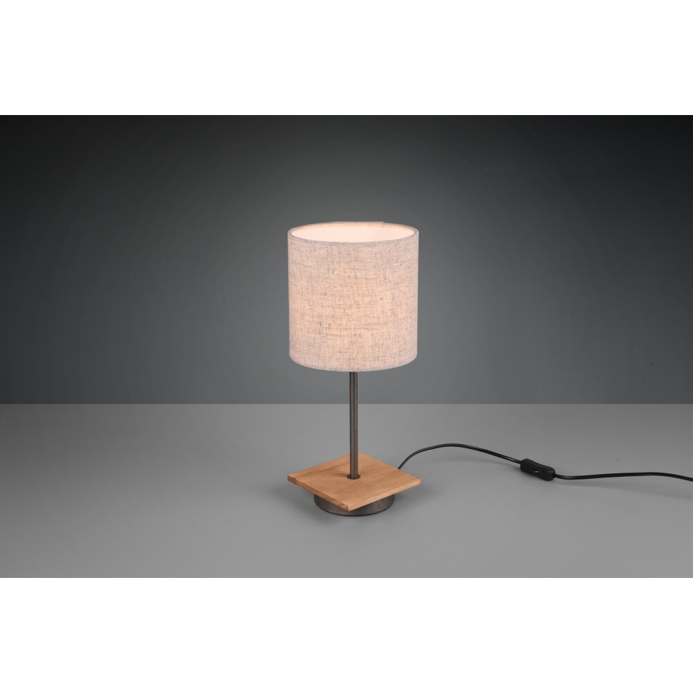 Trio Elmau lampka nocna Ciemnobrązowy, Nikiel matowy, 1-punktowy main product photo