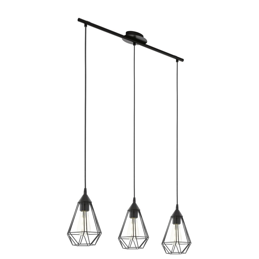 Eglo TARBES lampa wisząca Czarny, 3-punktowe main product photo